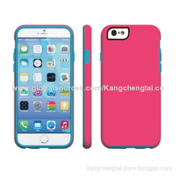 Detachable 2 Pieces Cases for iPhone 6, with Rubberized Finish, Allows Full Control on Cellphone